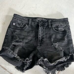 Just USA • Black Denim Shorts • Size M